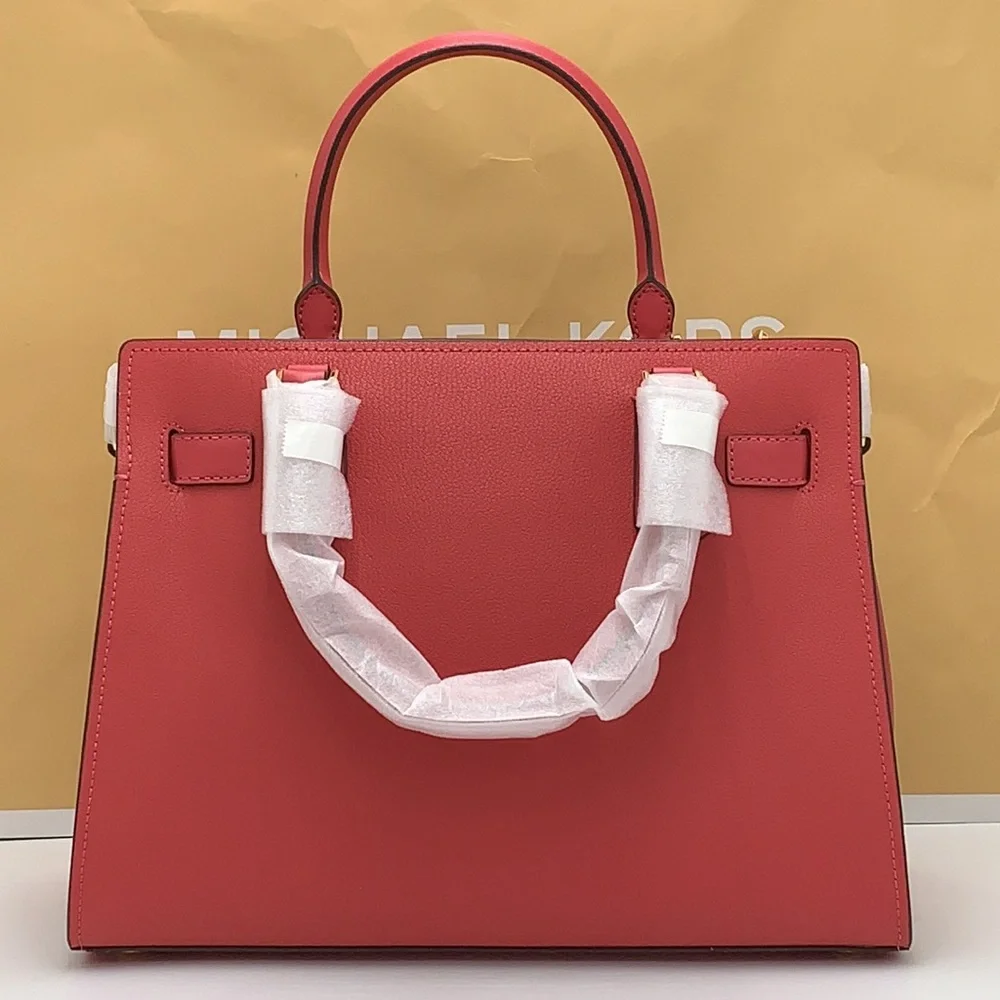 MICHAEL KORS HAMILTON MEDIUM SATCHEL   COLOR: LIGHT BERRY SHERBET  NWT - Picture 9 of 14